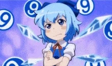 Cover art for Cirno's Perfect Math Class: 9th Anniversary Version [Touhou MV]