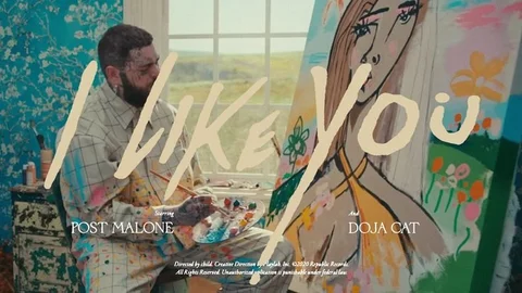 Cover art for i like you - post malone (ft doja cat)